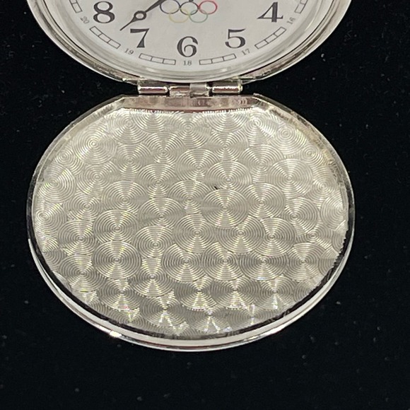 Beijing 2008 Olympics Pocket Watch Collectible Flip Open Pocketwatch with Chain - Picture 5 of 12